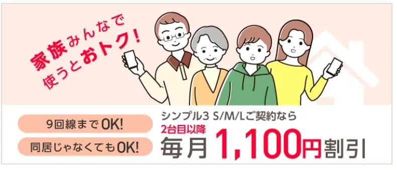 家族割引サービス