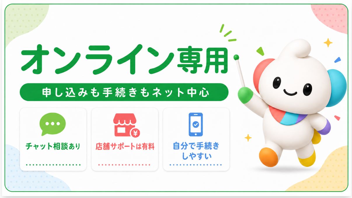 ahamoは基本的にオンライン専用