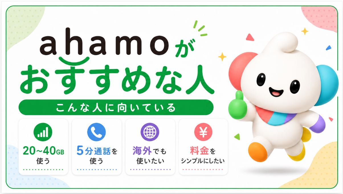 ahamoがおすすめな人