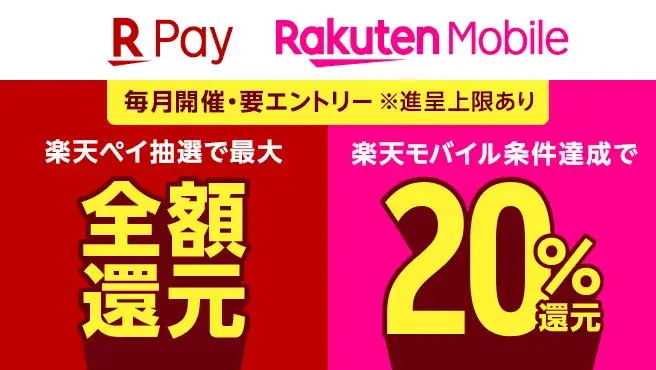 楽天ペイのエントリー!