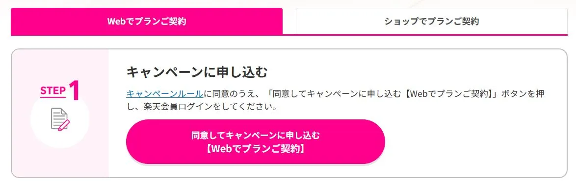 「同意してキャンペーンに申し込む」ボタンを押した日から、その月の末日までが申込みの有効期限です。