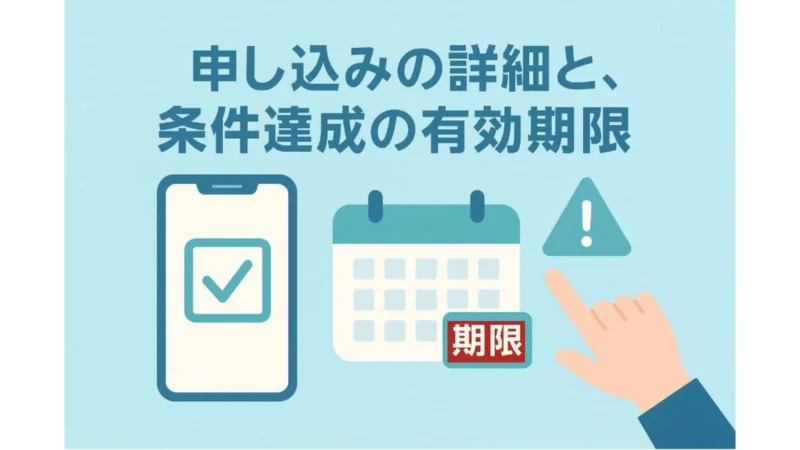 条件達成の有効期限