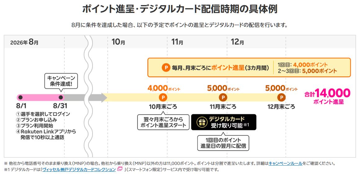 限定カードはいつ届く？ポイントはいつもらえる？