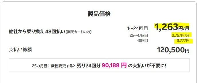 「Rakuten最強プラン契約＆iPhone買い替え超トクプログラム利用」特価キャンペーン