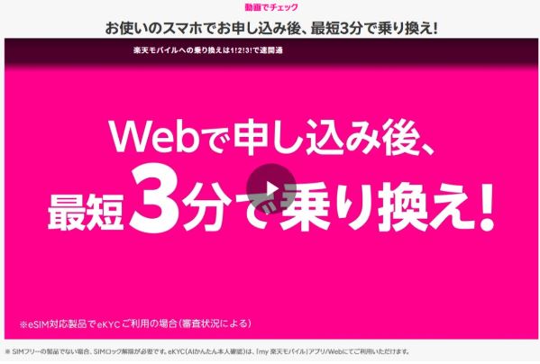 Webでお申し込み後、最短3分でつながる