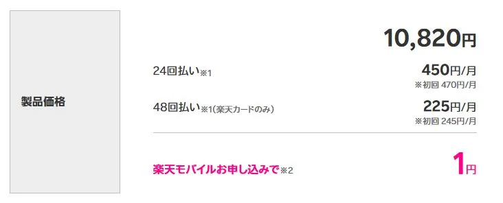 Rakuten WiFi Pocket Platinumが1円キャンペーン