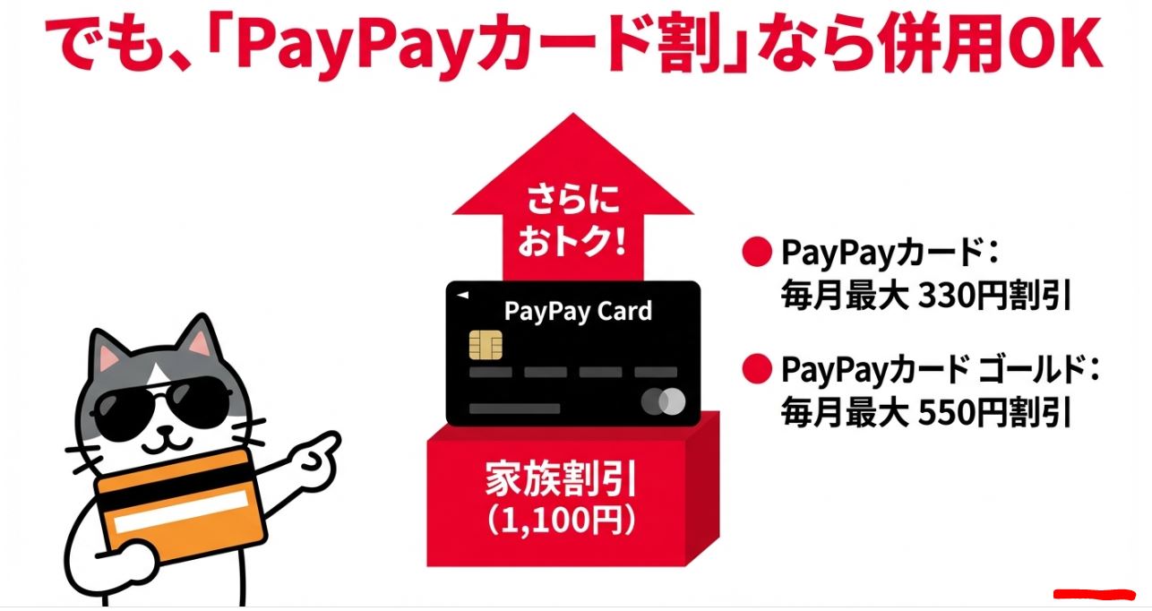 「PayPayカード割」なら併用OK