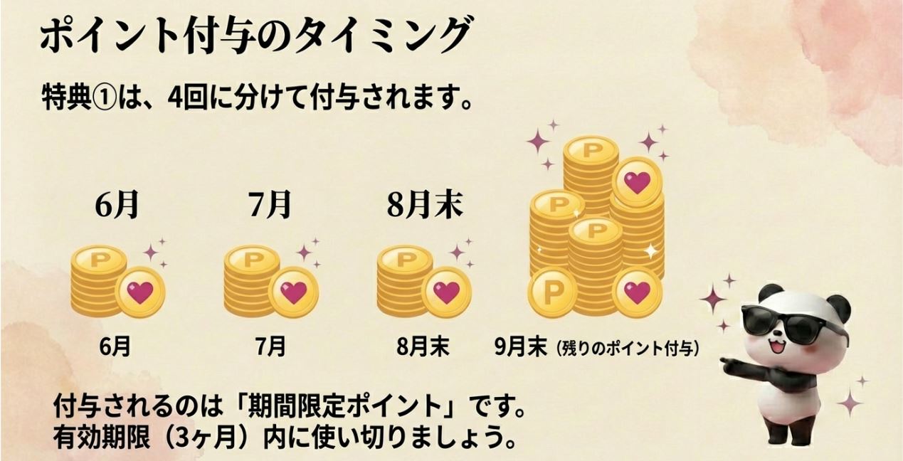 ポイントの付与スケジュール