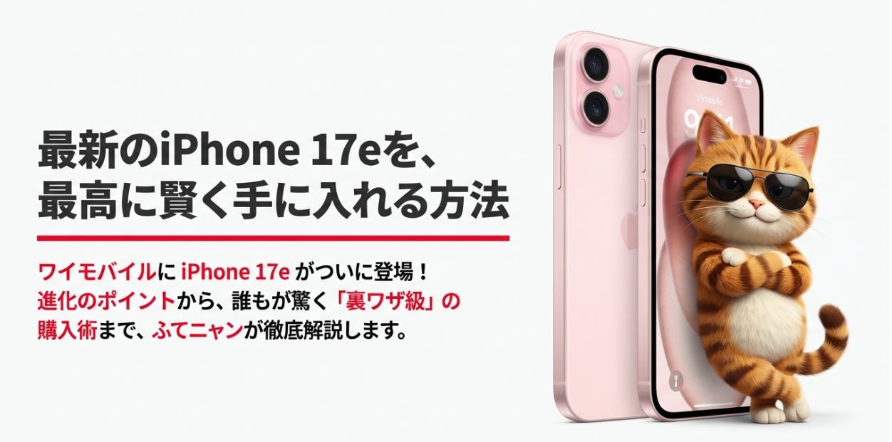ワイモバイルのiPhone17eを賢く手にいてる方法