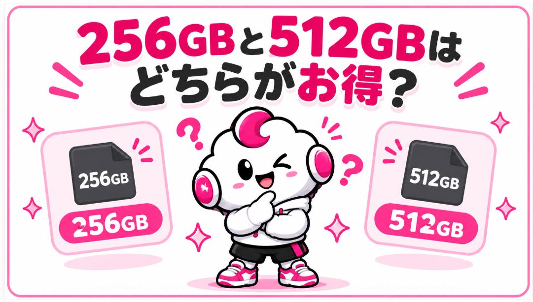256GBと512GBはどちらがお得？
