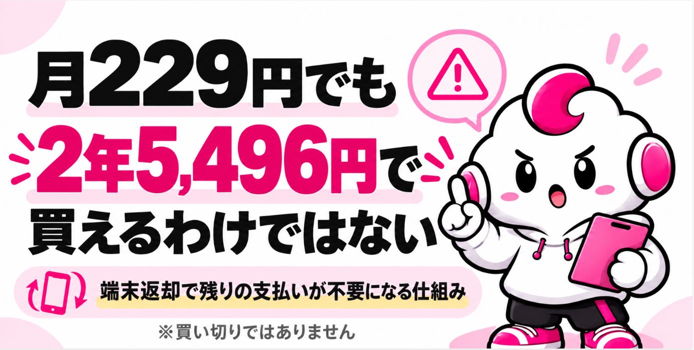 月229円でも「5496円で買える」わけではない