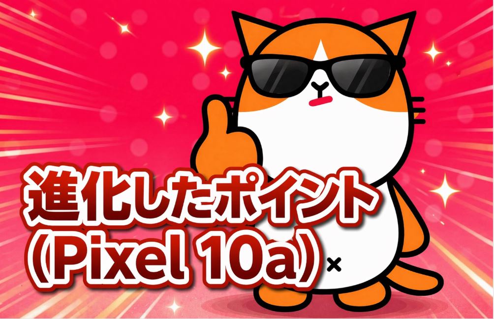 進化したポイント（Pixel 10a）