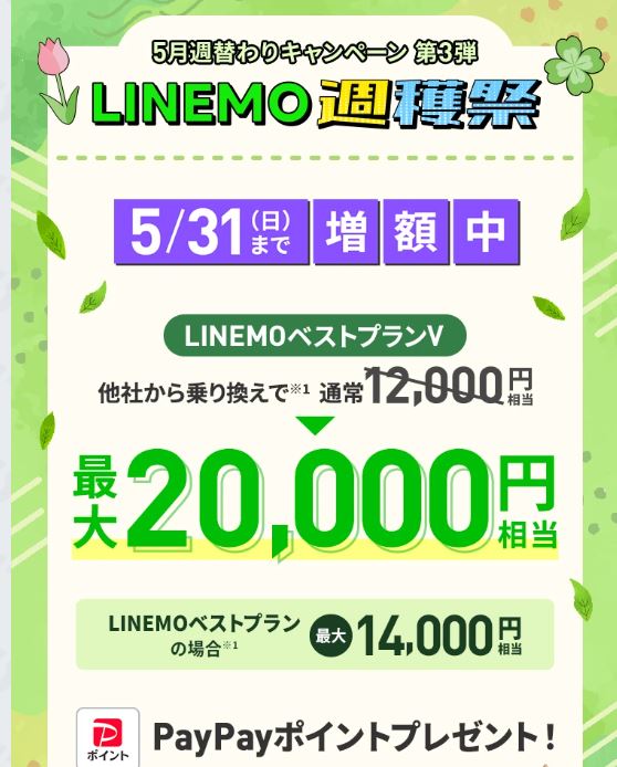PayPay増額キャンペーン
