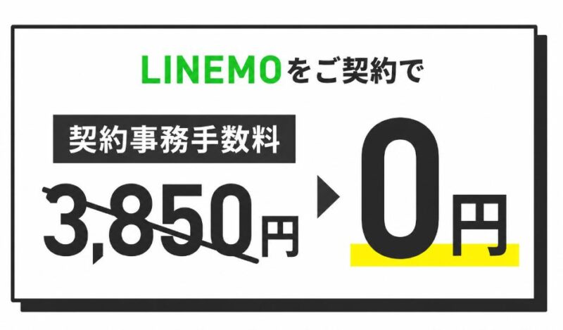 契約事務手数料は3,850円。でも無料になるチャンスあり