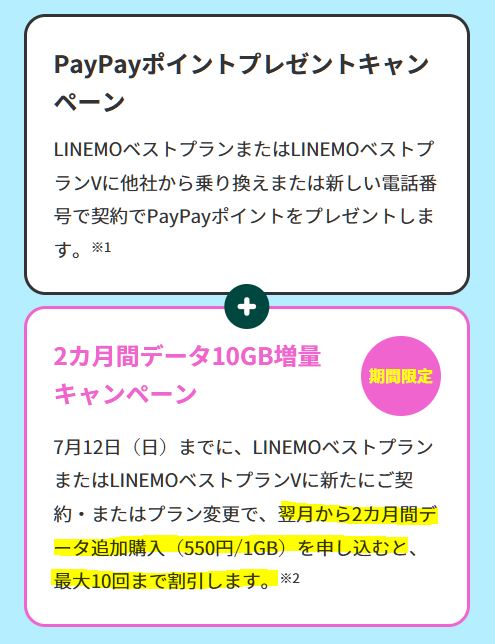 ギガ増量キャンペーン開催！大週穫祭