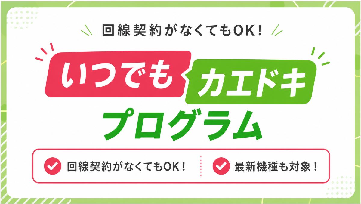 「いつでもカエドキプログラム」