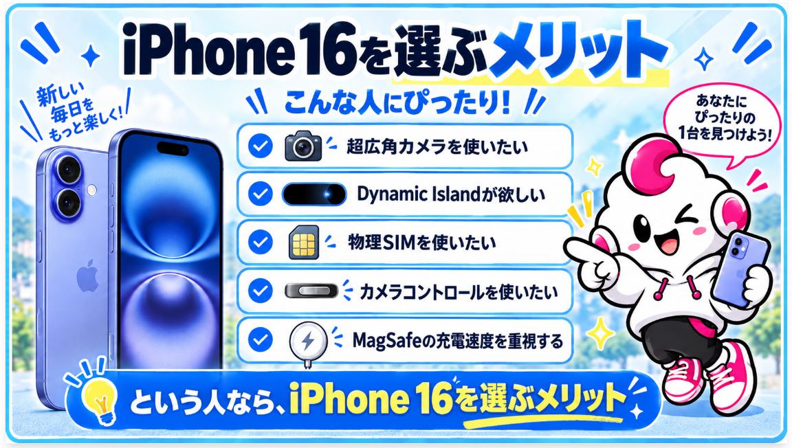 iPhone16がおすすめな人