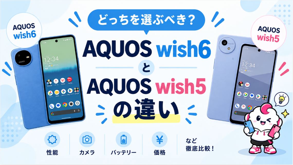 AQUOS wish6とAQUOS wish5の違い